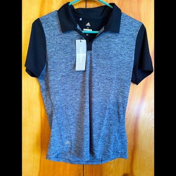 Adidas Heather Block Golf Polo - Picture 1 of 3